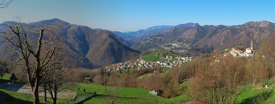 Da Costa Serina bellla vista sulla bassa Val Serina